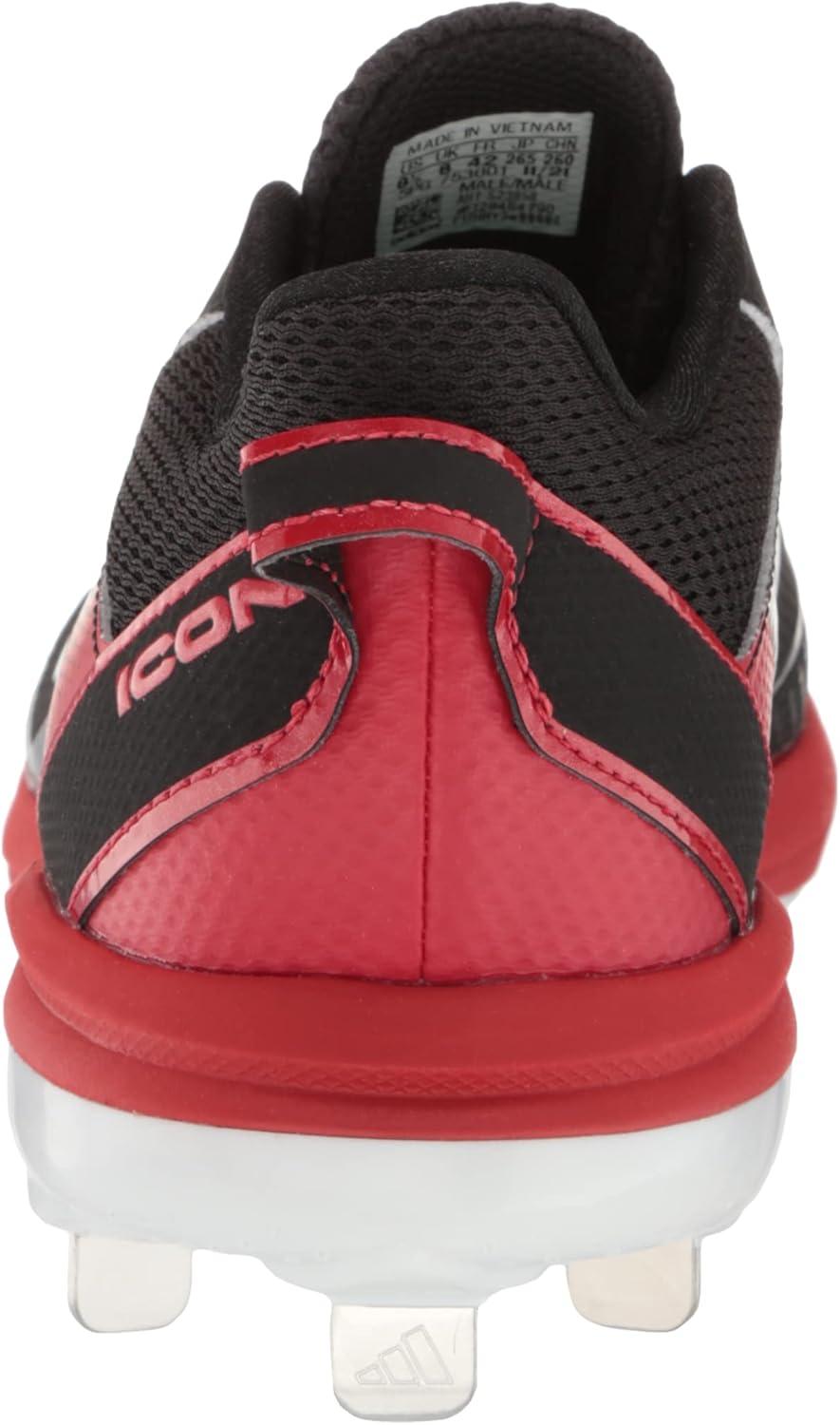 image:imageAdidas Mens Icon 7Baseball ShoeBlackWhiteTeam Power Red