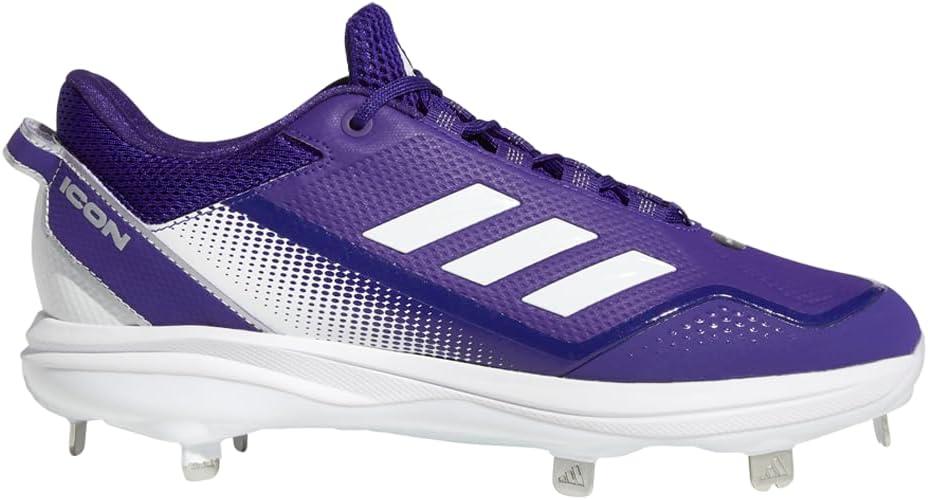 image:imageAdidas Mens Icon 7Baseball ShoeTeam Colleg PurpleWhiteSilver Metallic