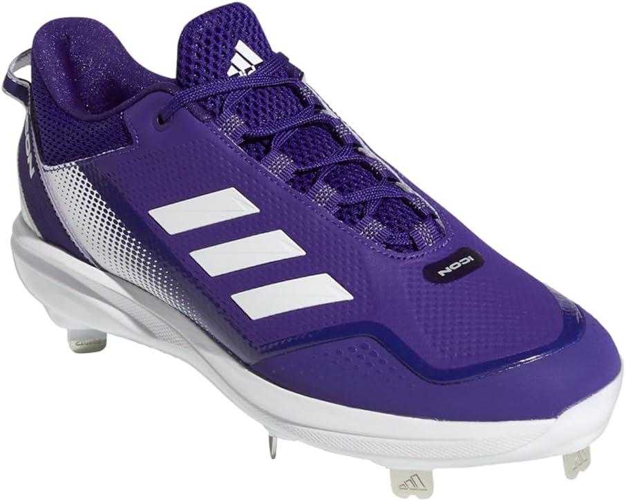 image:imageAdidas Mens Icon 7Baseball ShoeTeam Colleg PurpleWhiteSilver Metallic