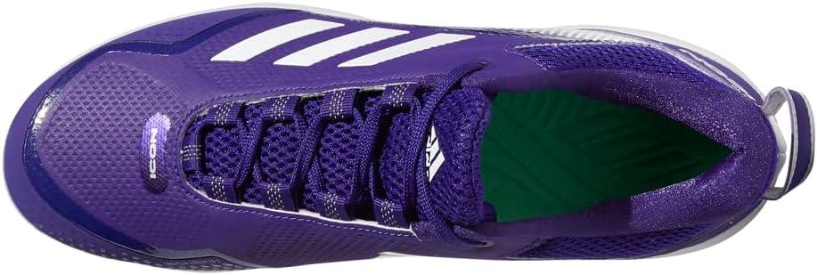 image:imageAdidas Mens Icon 7Baseball ShoeTeam Colleg PurpleWhiteSilver Metallic