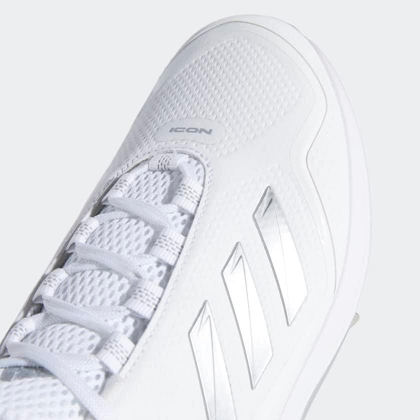 image:imageAdidas Mens Icon 7Baseball ShoeWhiteSilver MetallicSilver Metallic