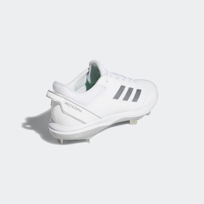image:imageAdidas Mens Icon 7Baseball ShoeWhiteSilver MetallicSilver Metallic