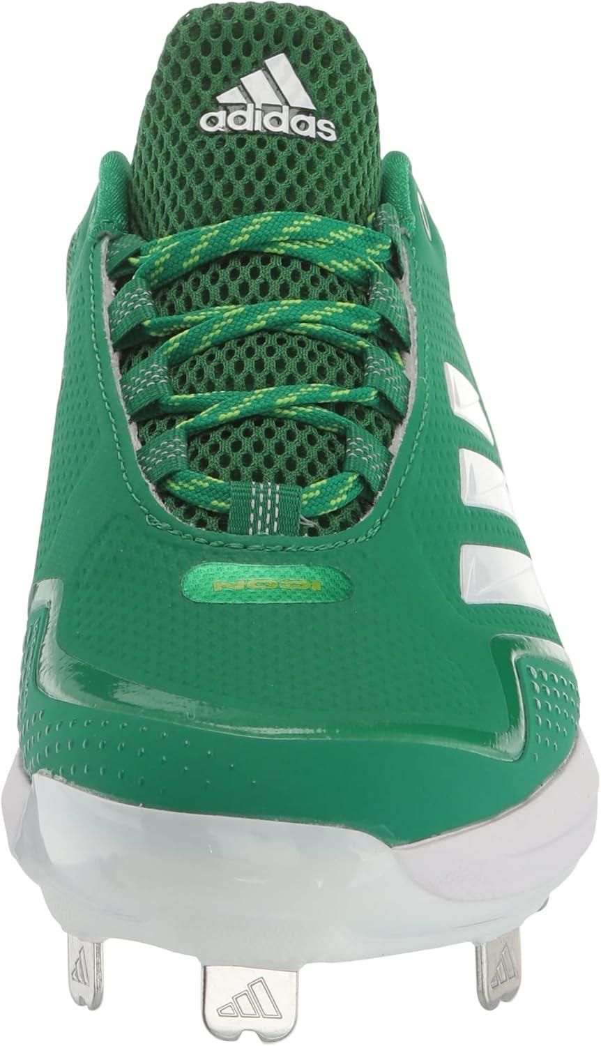 image:imageAdidas Mens Icon 7Baseball ShoeWhiteTeam GreenTeam Semi Sol Green