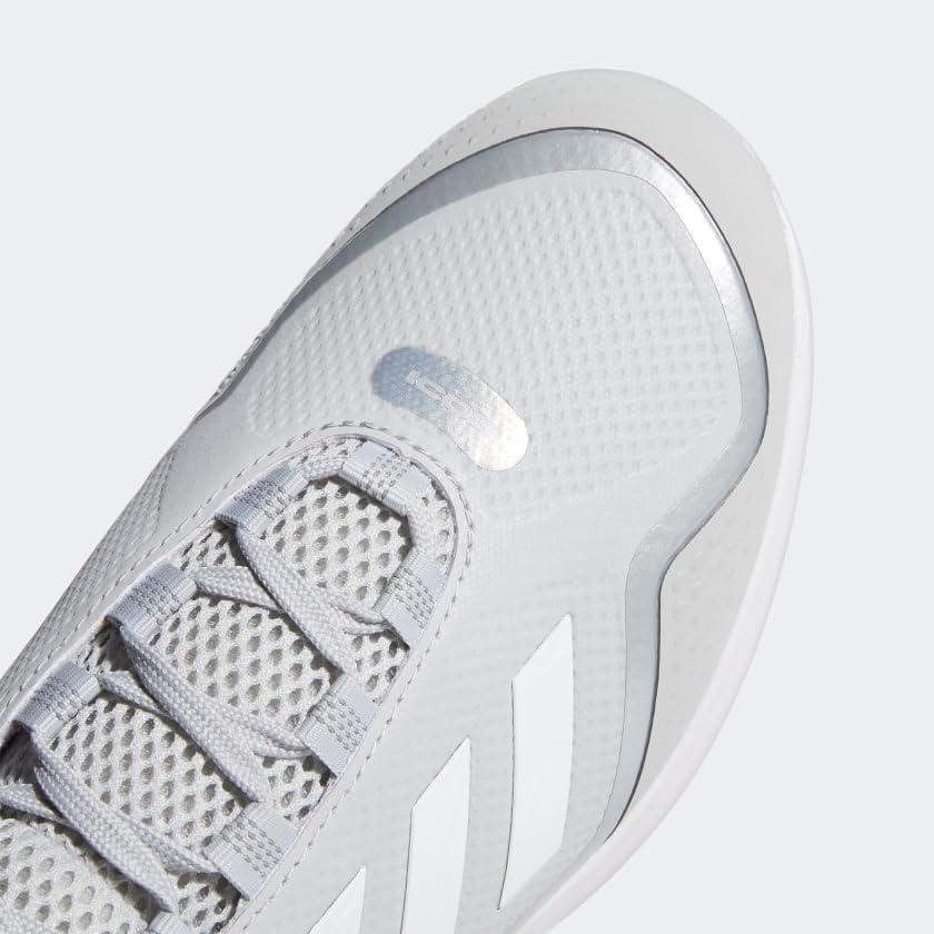 image:imageAdidas Mens Icon 7Baseball ShoeWhiteTeam Light GreySilver Metallic