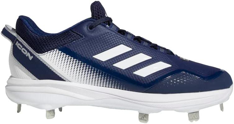 image:imageAdidas Mens Icon 7Baseball ShoeWhiteTeam Navy BlueTeam Navy Blue