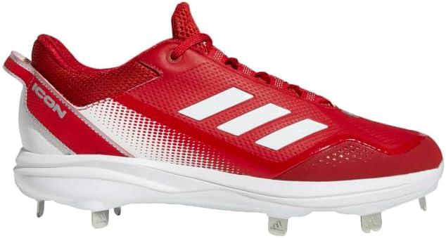 image:imageAdidas Mens Icon 7Baseball ShoeWhiteTeam Power RedSolar Red