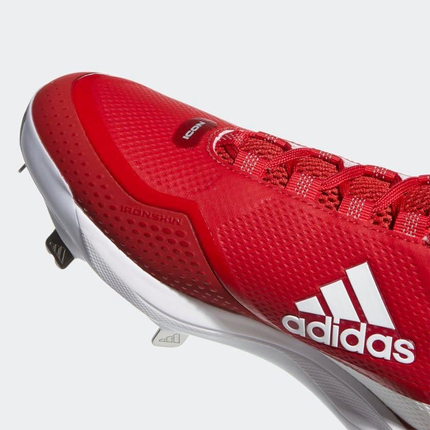image:imageAdidas Mens Icon 7Baseball ShoeWhiteTeam Power RedSolar Red