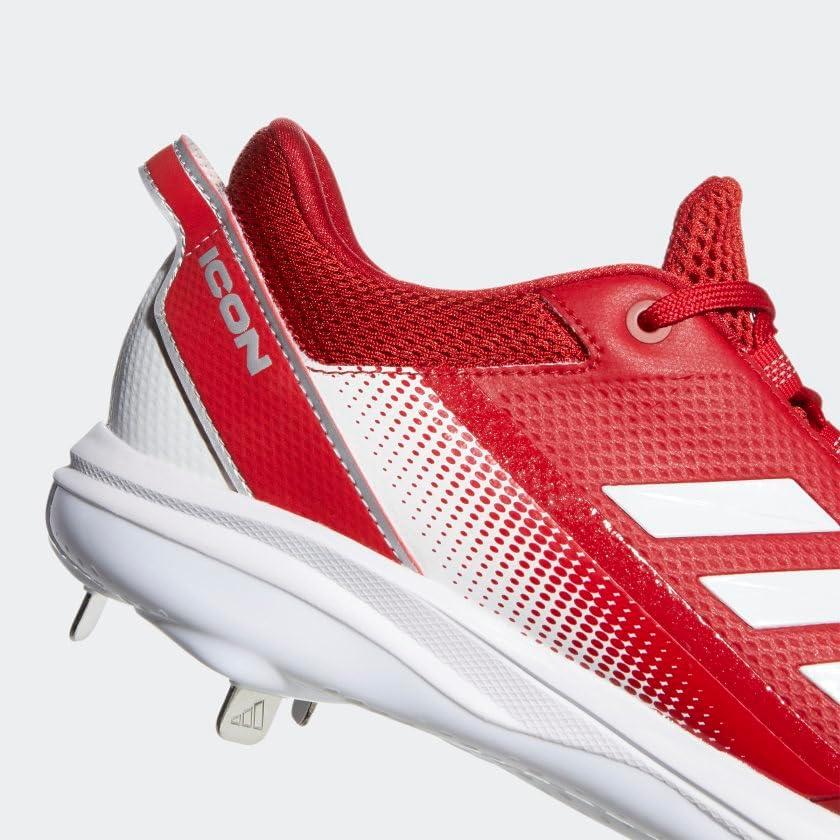 image:imageAdidas Mens Icon 7Baseball ShoeWhiteTeam Power RedSolar Red