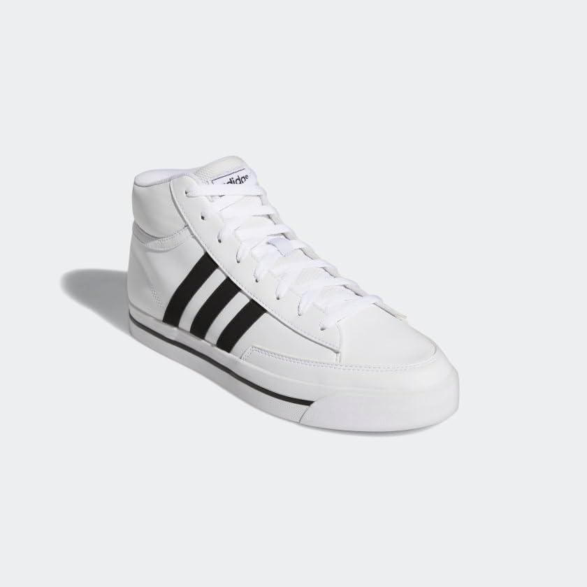 image:imageAdidas Mens Retrovulc MidSkate ShoeCloud WhiteCore BlackGrey Two