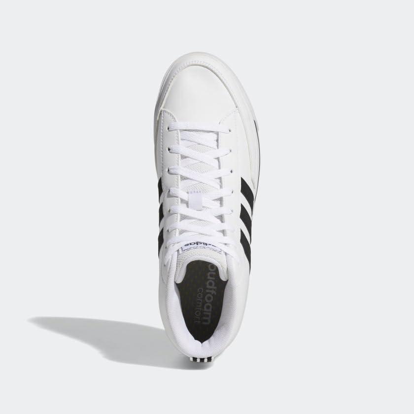 image:imageAdidas Mens Retrovulc MidSkate ShoeCloud WhiteCore BlackGrey Two