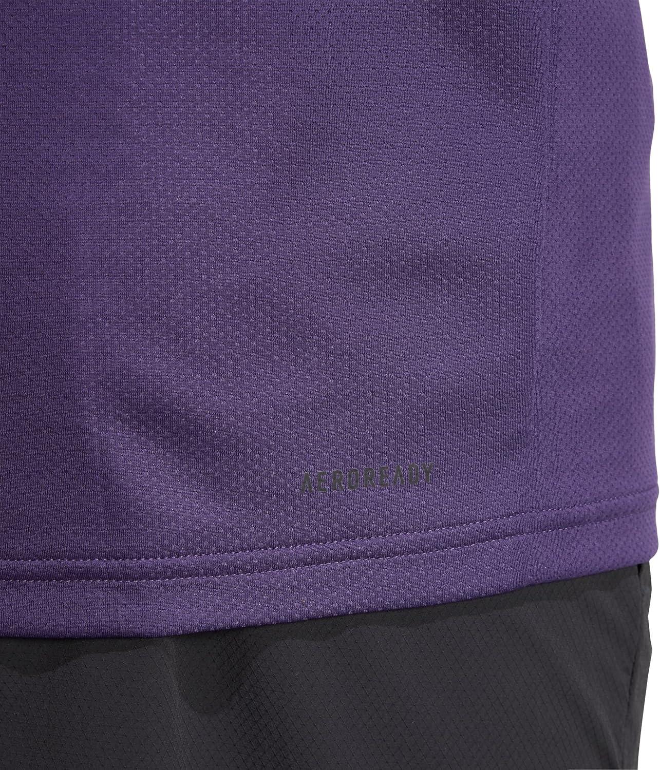 image:imageAdidas Mens Train Essentials TShirtAurora PlumBlack