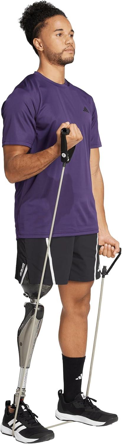 image:imageAdidas Mens Train Essentials TShirtAurora PlumBlack