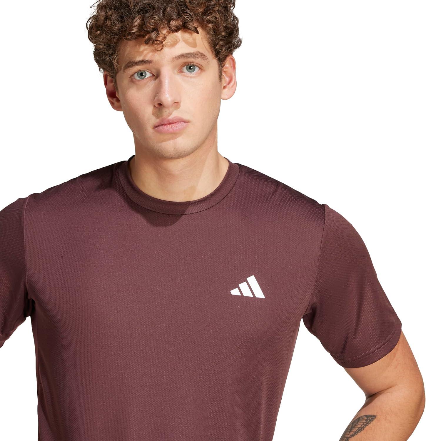 image:imageAdidas Mens Train Essentials TShirtAurora RubyWhite
