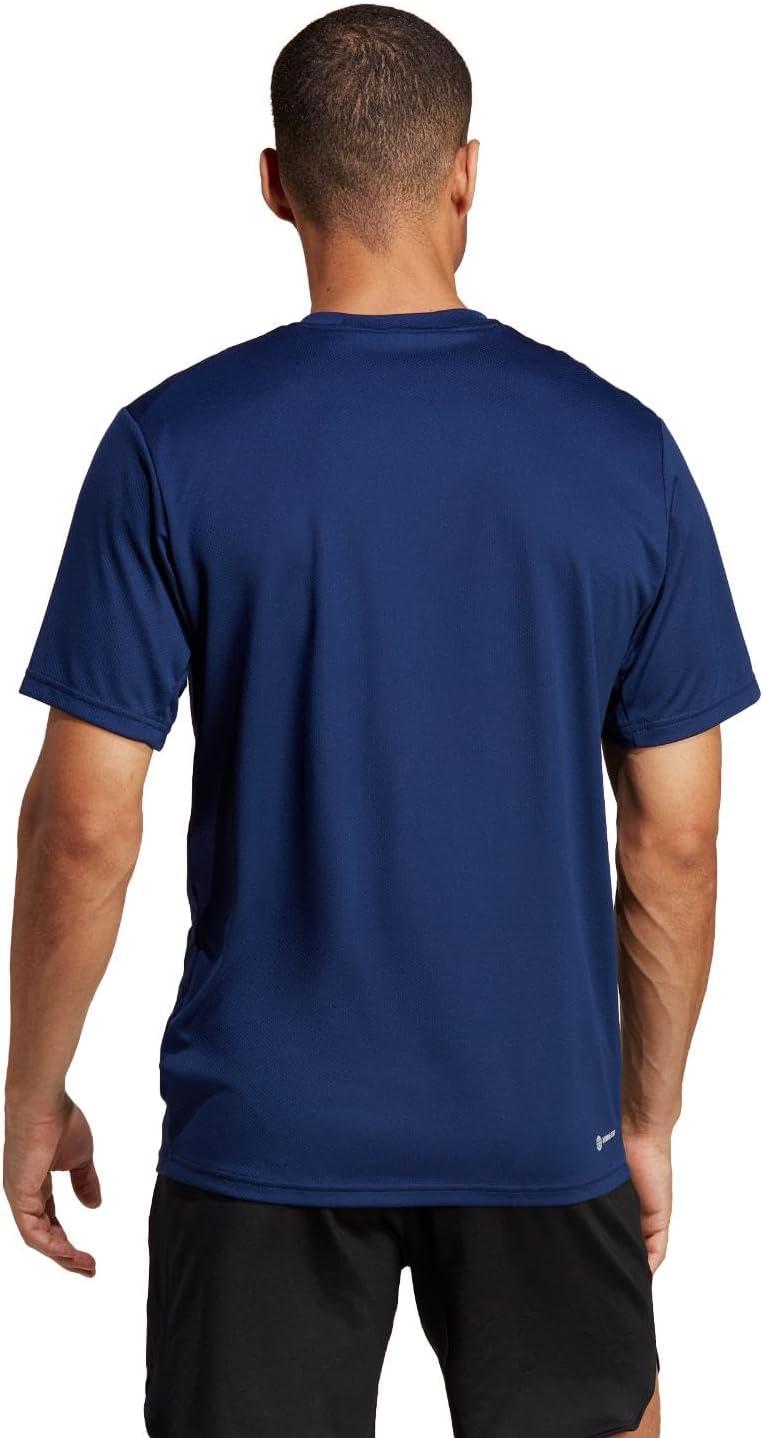 image:imageAdidas Mens Train Essentials TShirtDark BlueWhite