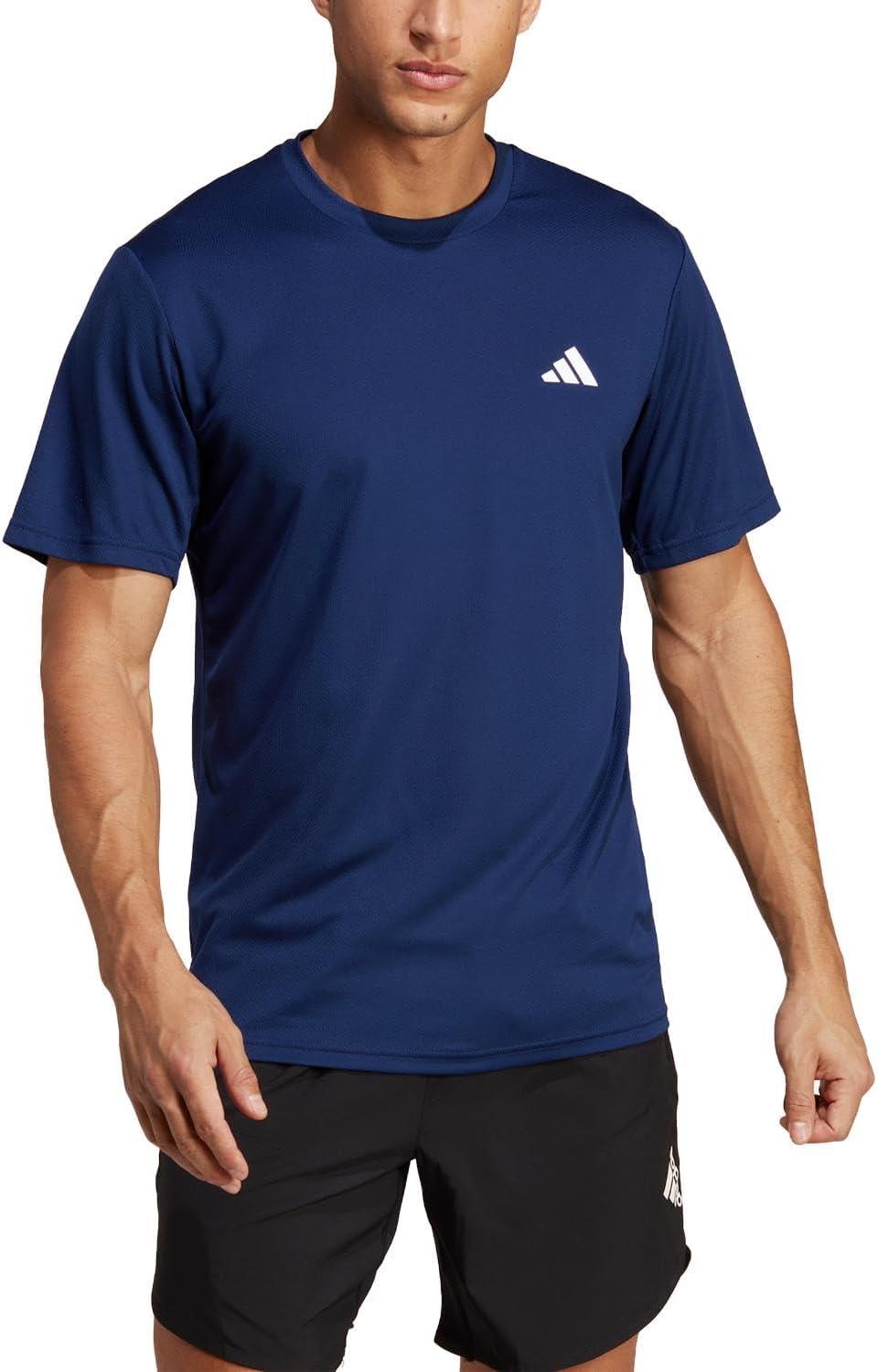 image:imageAdidas Mens Train Essentials TShirtDark BlueWhite