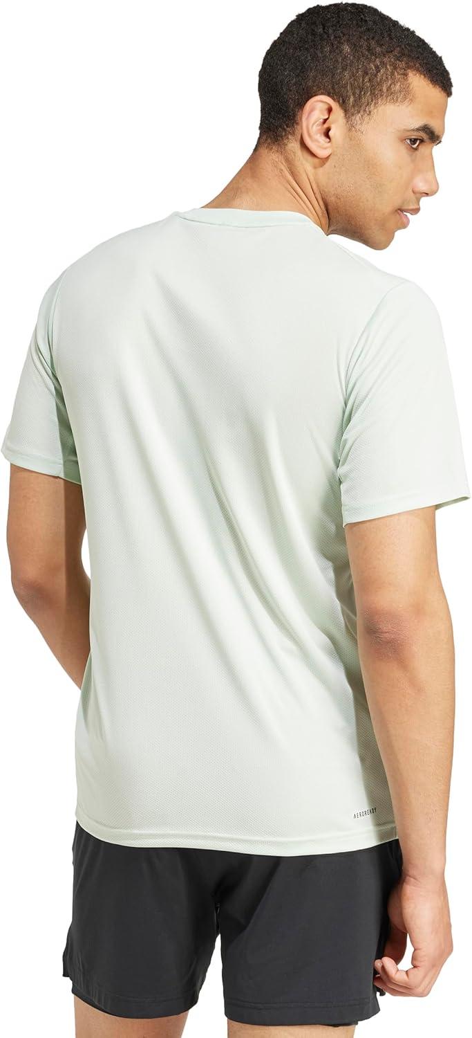 image:imageAdidas Mens Train Essentials TShirtLinen GreenBlack