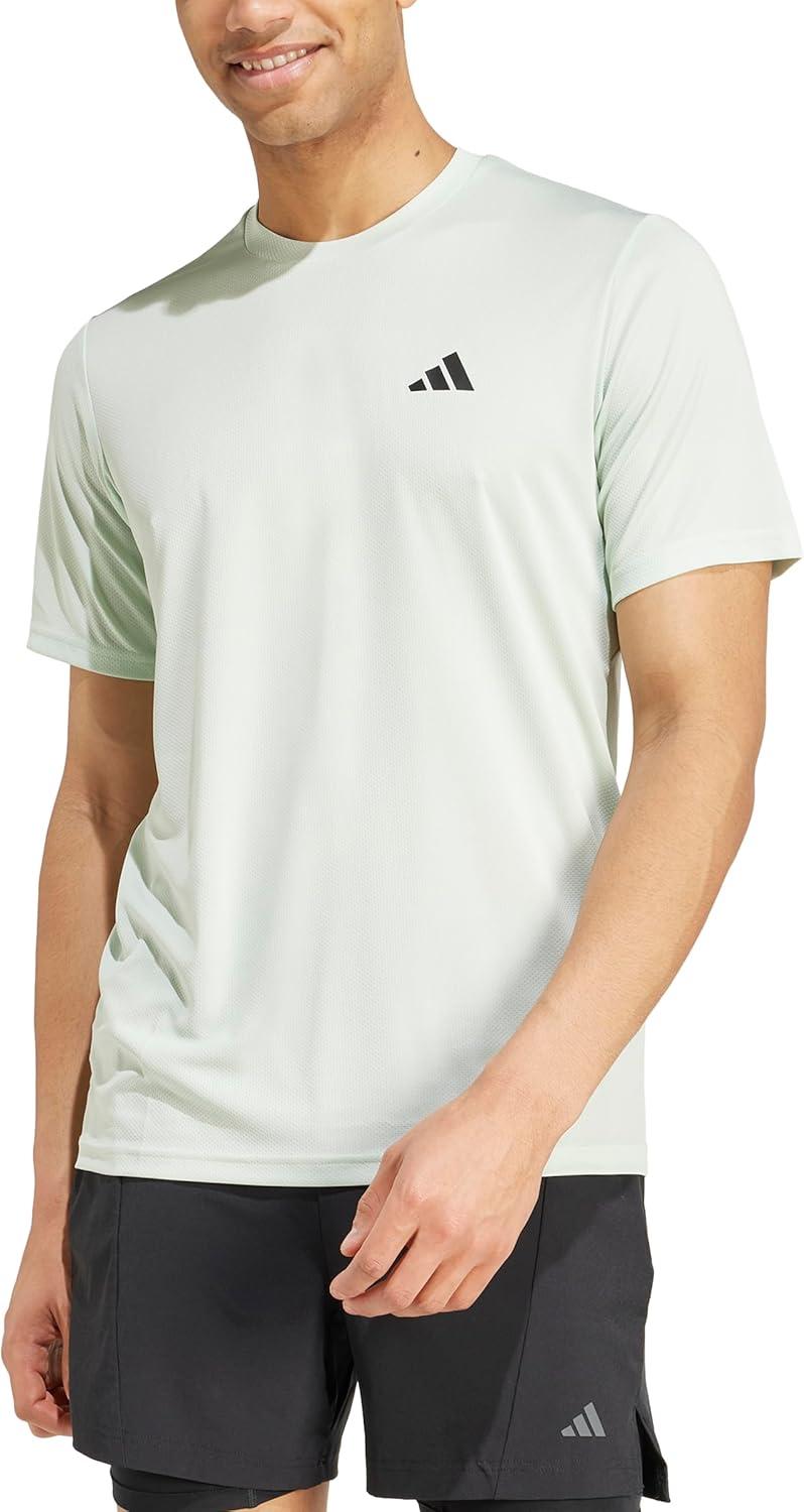 image:imageAdidas Mens Train Essentials TShirtLinen GreenBlack