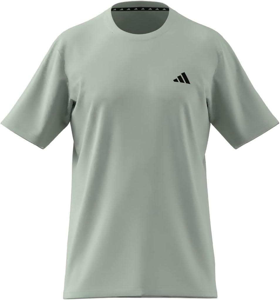 image:imageAdidas Mens Train Essentials TShirtLinen GreenBlack