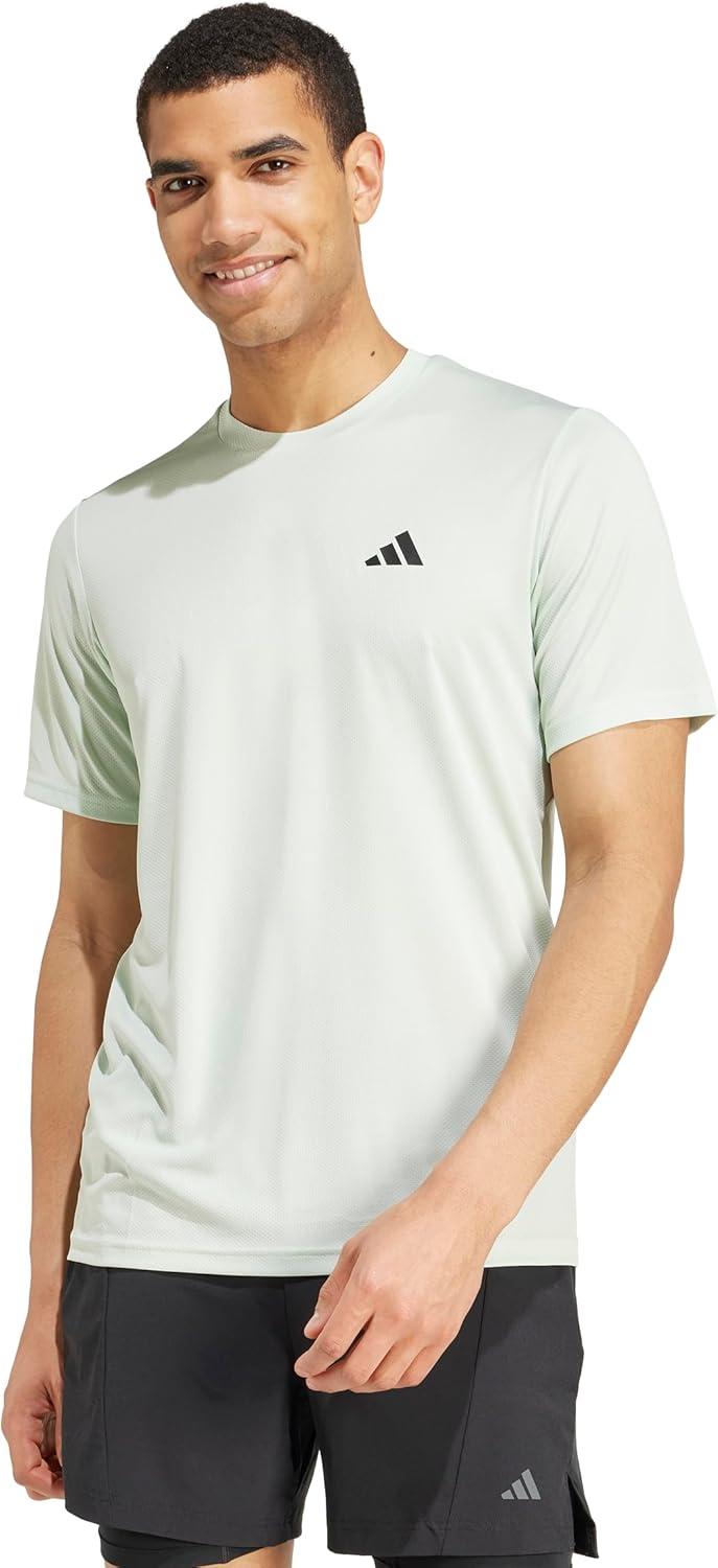 image:imageAdidas Mens Train Essentials TShirtLinen GreenBlack