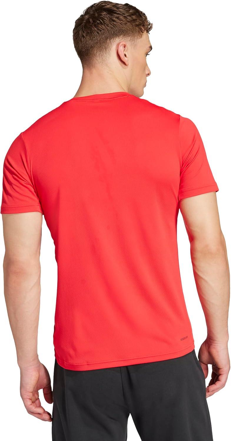 image:imageAdidas Mens Train Essentials TShirtLucid RedBlack