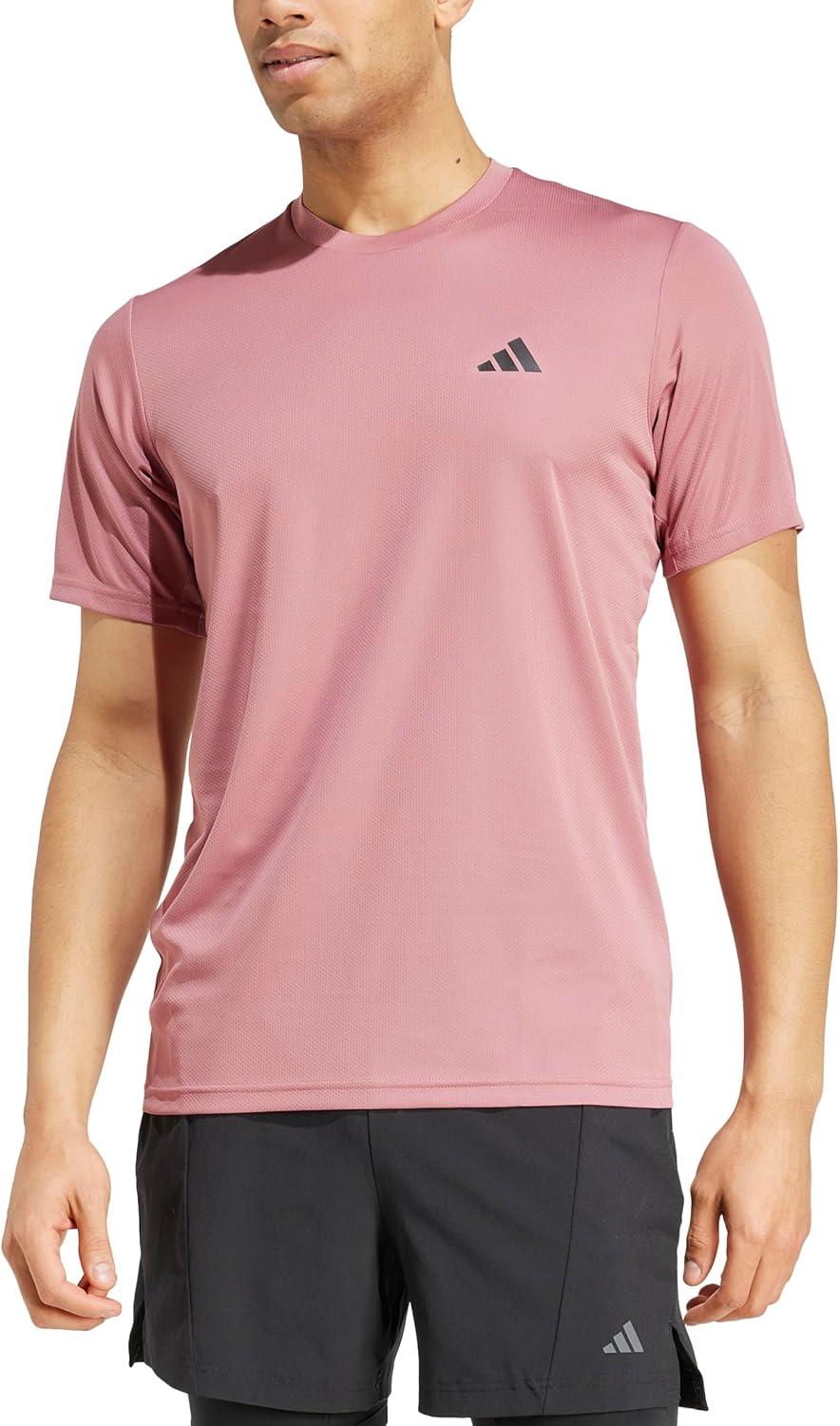 image:imageAdidas Mens Train Essentials TShirtPreloved CrimsonBlack