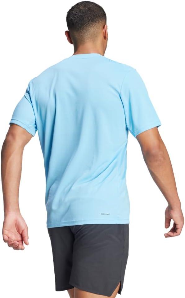 image:imageAdidas Mens Train Essentials TShirtSemi Blue BurstBlack