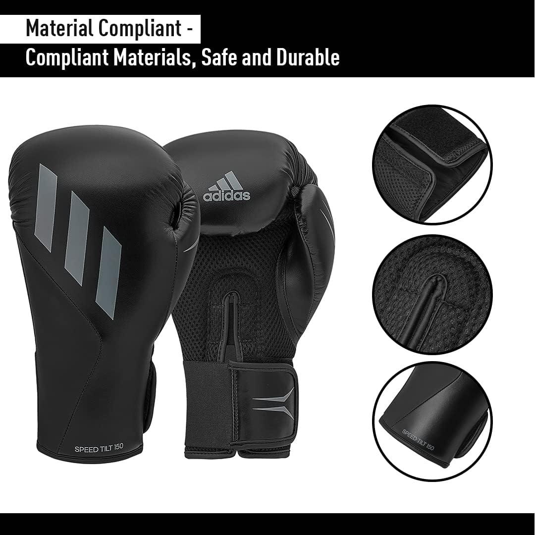 image:imageAdidas Speed TILT 150 Boxing Gloves Training Boxing Gloves for Men amp Women Heavy Bag Gloves Kickboxing Gloves Punching Gloves for Fitness amp MMABlackMatt BlackGold