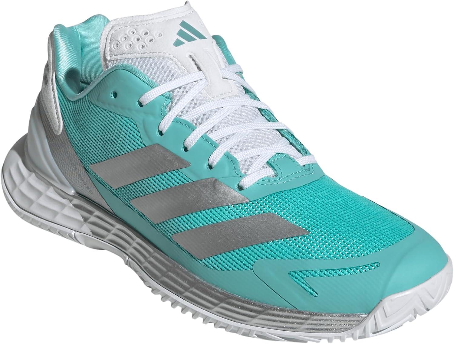 image:imageAdidas Womens Defiant Speed 2 TennisFlash AquaSilver MetallicMint Ton