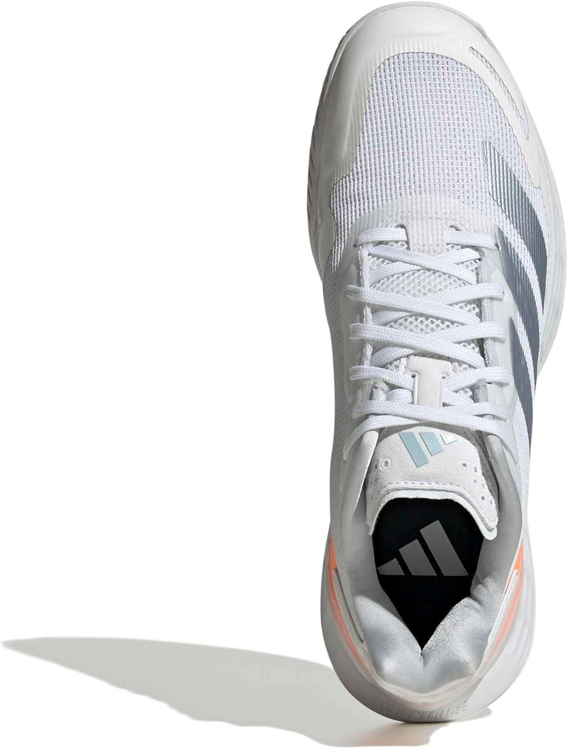 image:imageAdidas Womens Defiant Speed 2 TennisWhiteHalo BlueBeam Orange