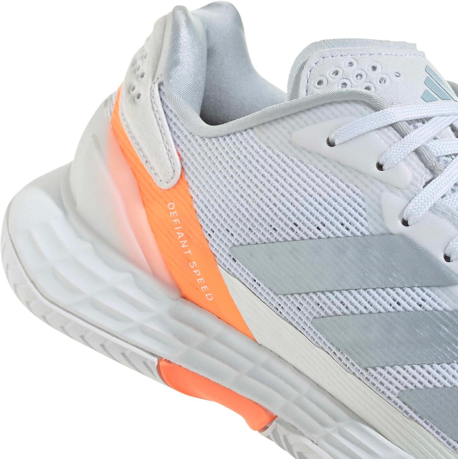 image:imageAdidas Womens Defiant Speed 2 TennisWhiteHalo BlueBeam Orange