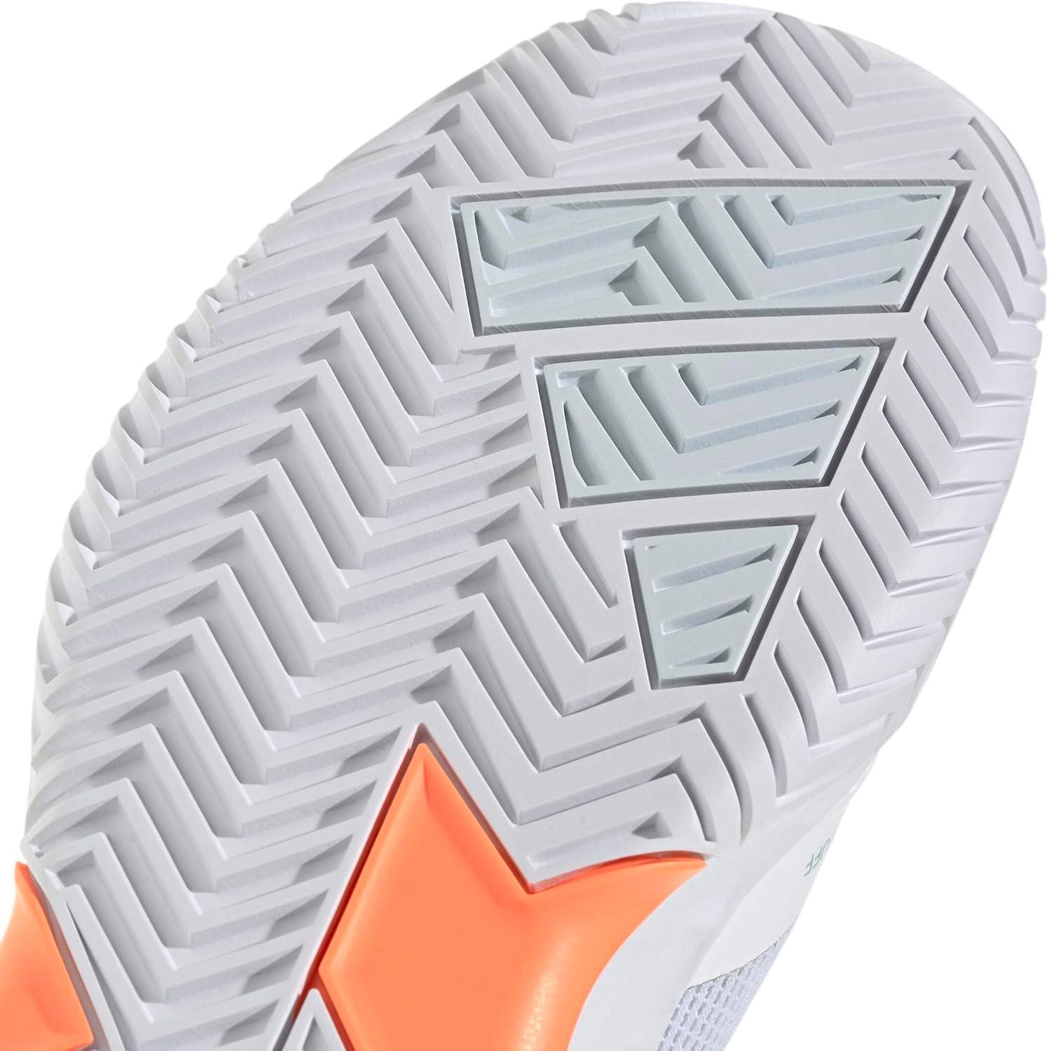 image:imageAdidas Womens Defiant Speed 2 TennisWhiteHalo BlueBeam Orange
