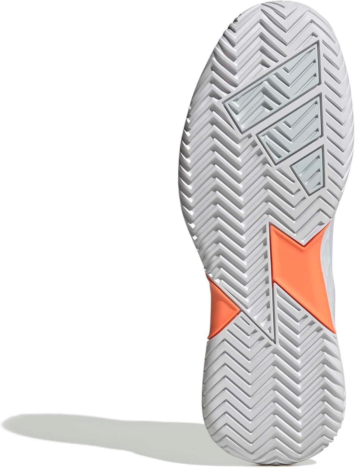 image:imageAdidas Womens Defiant Speed 2 TennisWhiteHalo BlueBeam Orange