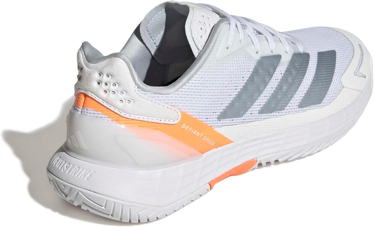 image:imageAdidas Womens Defiant Speed 2 TennisWhiteHalo BlueBeam Orange