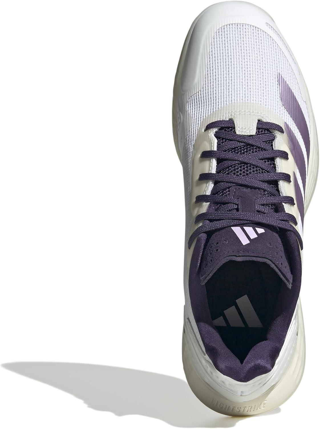 image:imageAdidas Womens Defiant Speed 2 TennisWhitePowder PlumAurora Plum