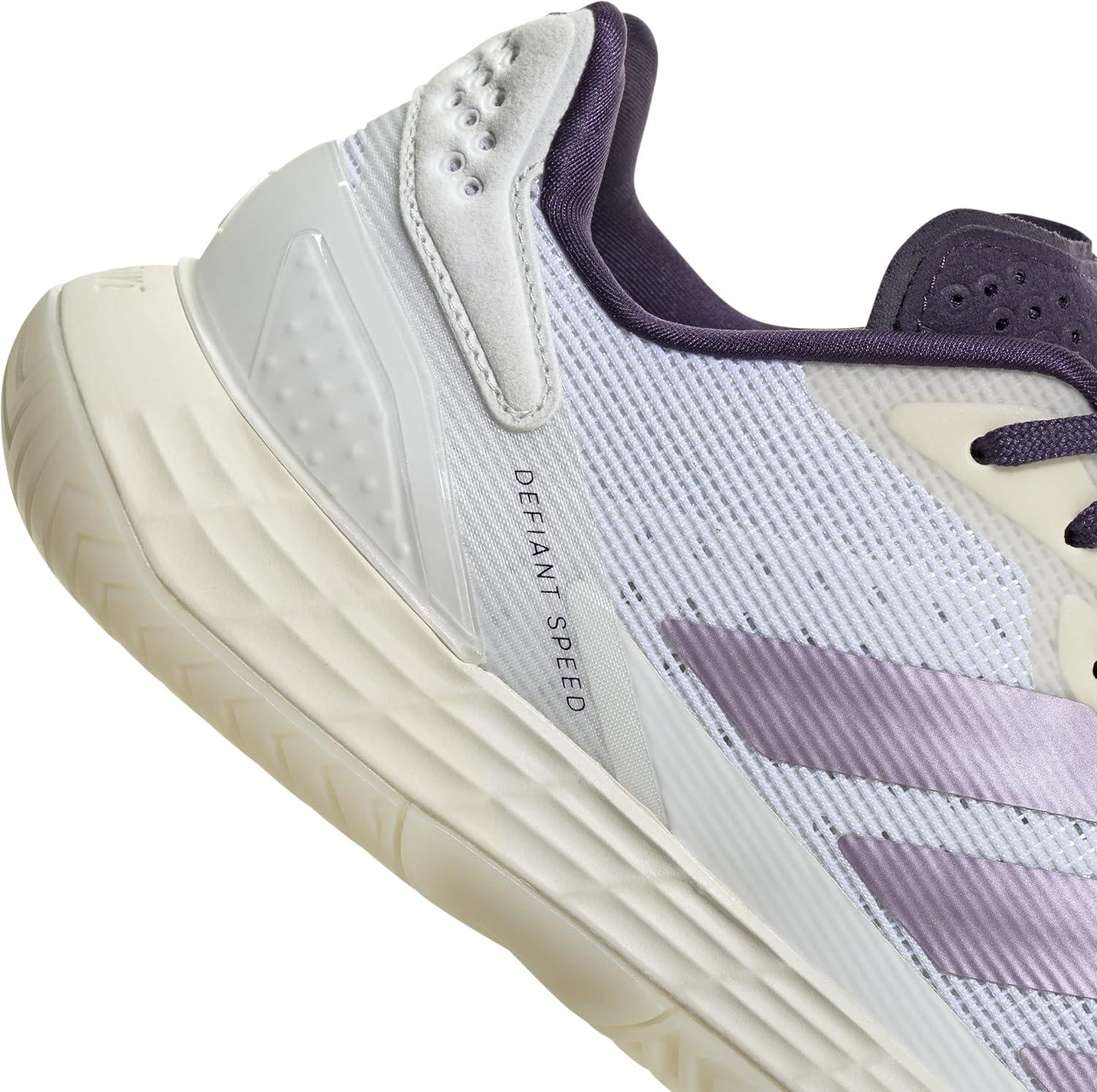 image:imageAdidas Womens Defiant Speed 2 TennisWhitePowder PlumAurora Plum