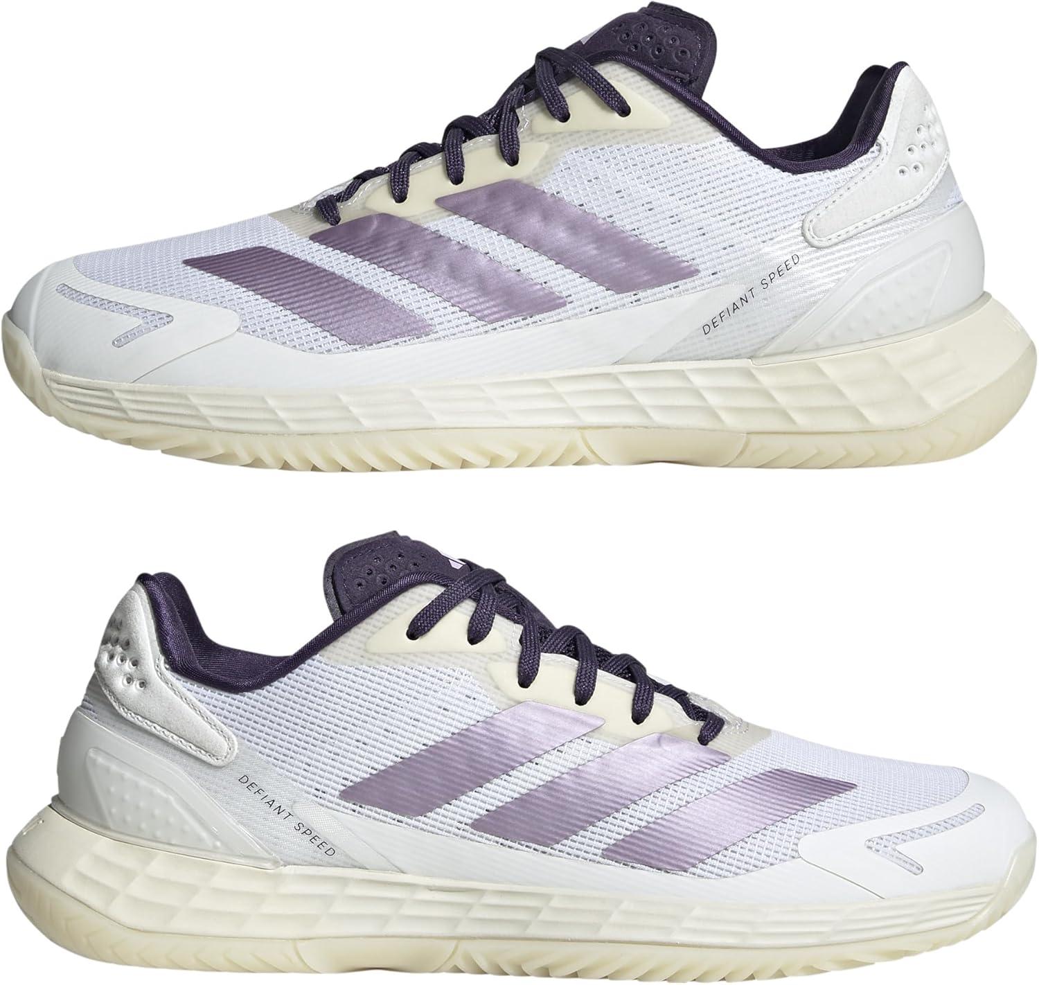 image:imageAdidas Womens Defiant Speed 2 TennisWhitePowder PlumAurora Plum