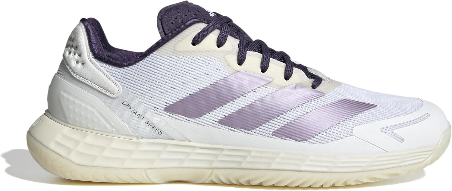 image:imageAdidas Womens Defiant Speed 2 TennisWhitePowder PlumAurora Plum