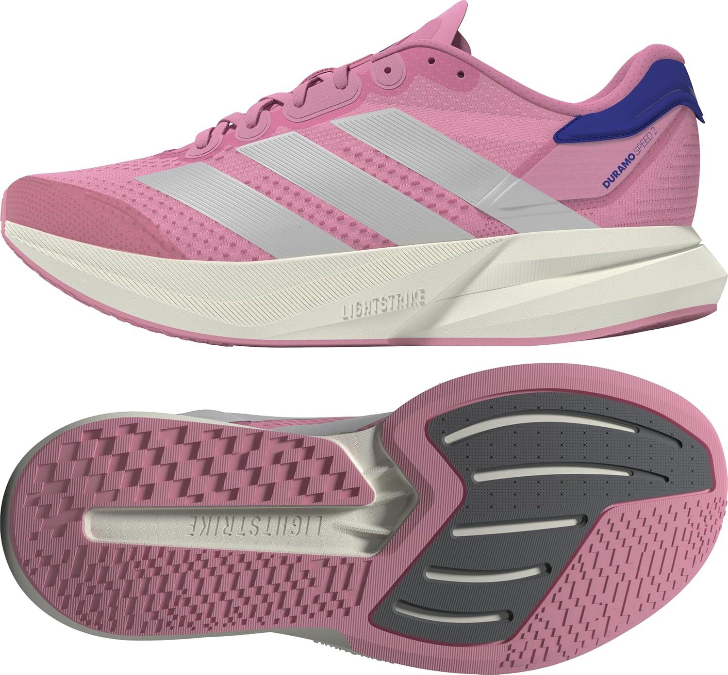 image:imageAdidas Womens Duramo Speed 2 RunningBliss PinkCrystal WhiteLucid Blue Js4419