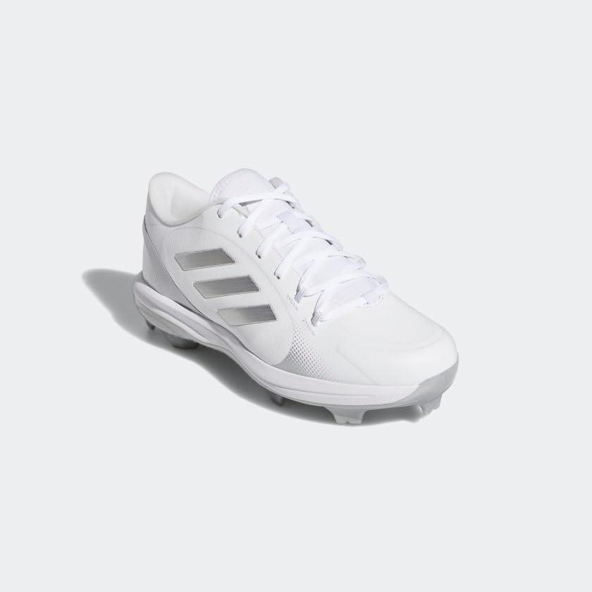 image:imageAdidas Womens Purehustle 2 TpuBaseball ShoeWhiteSilver MetallicSilver Metallic