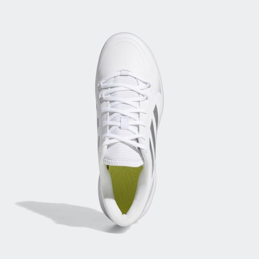image:imageAdidas Womens Purehustle 2 TpuBaseball ShoeWhiteSilver MetallicSilver Metallic