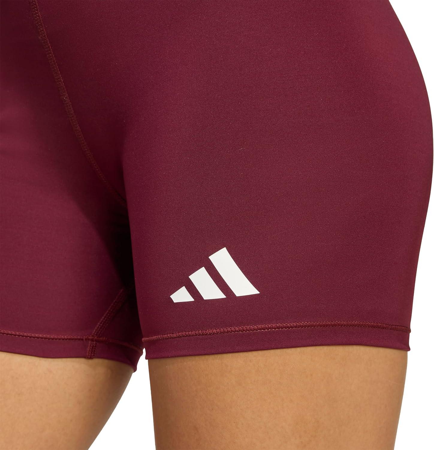 image:imageAdidas Womens Techfit Volleyball Tight ShortsTeam Maroon