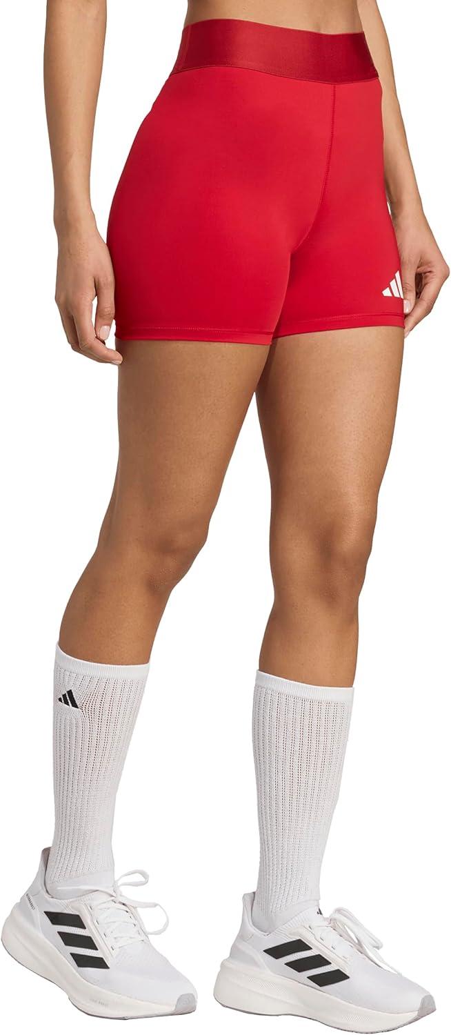 image:imageAdidas Womens Techfit Volleyball Tight ShortsTeam Power Red