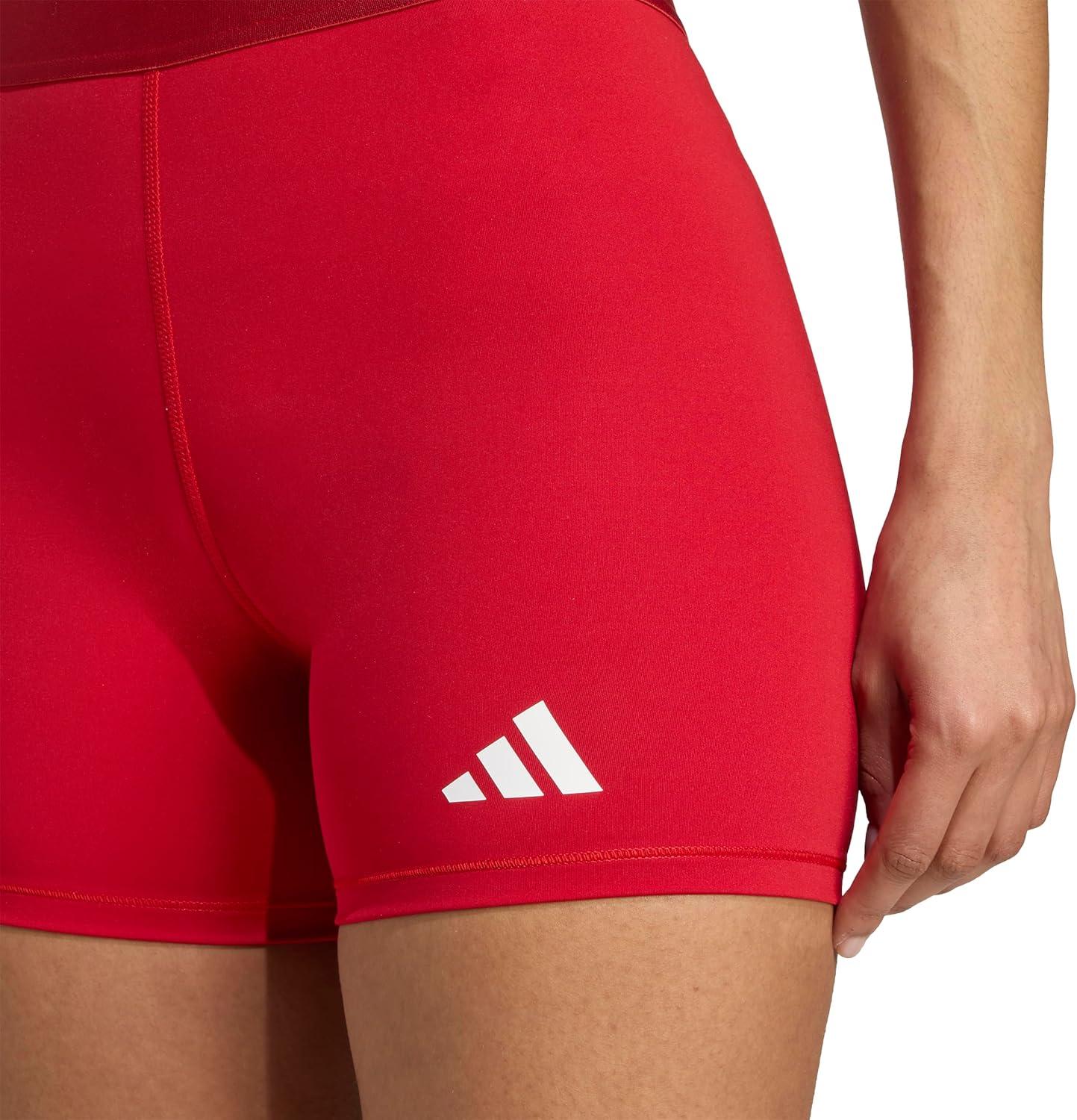 image:imageAdidas Womens Techfit Volleyball Tight ShortsTeam Power Red