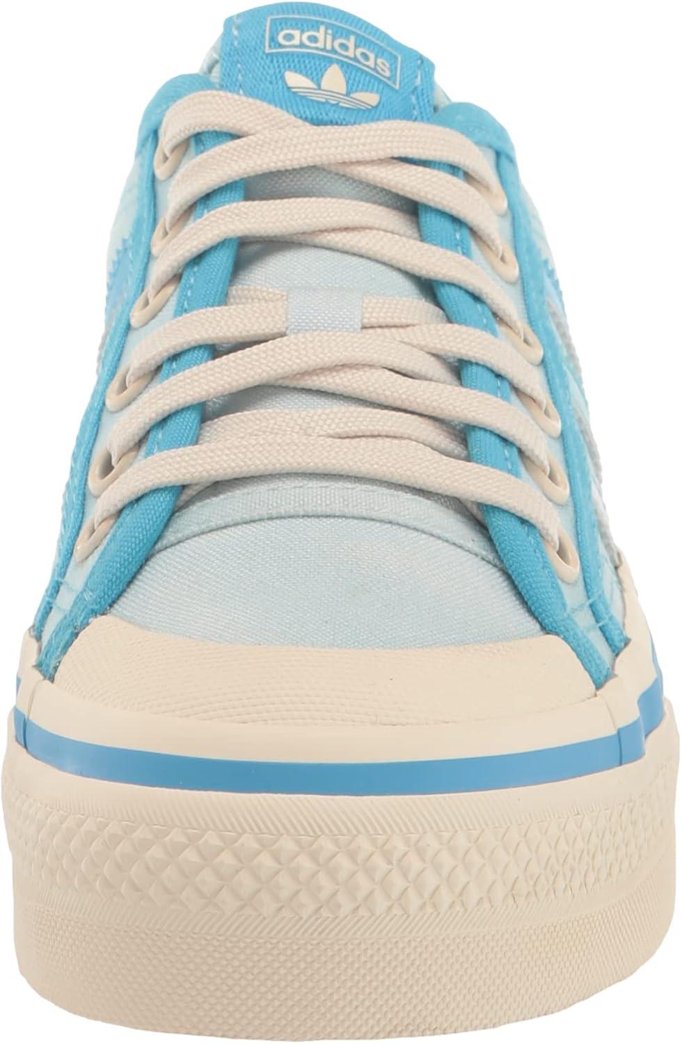 image:imageadidas Originals UnisexChild Nizza PlatformAlmost BlueSky RushChalk White