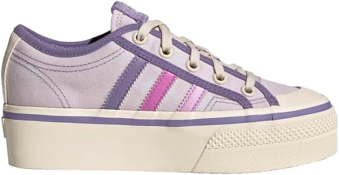 image:imageadidas Originals UnisexChild Nizza PlatformAlmost PinkPulse LilacChalk White