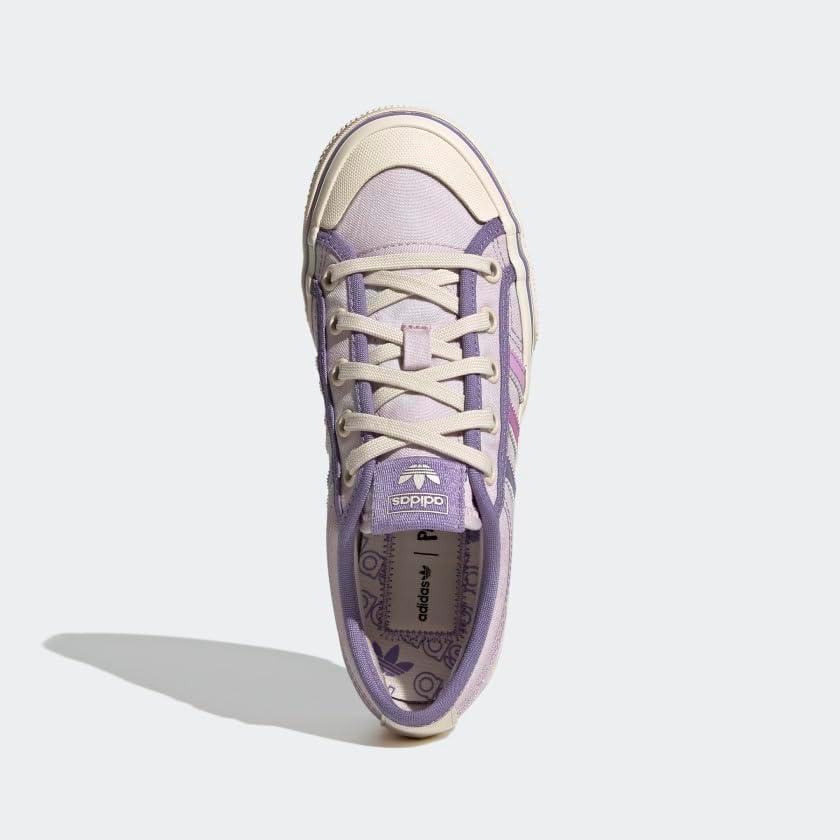 image:imageadidas Originals UnisexChild Nizza PlatformAlmost PinkPulse LilacChalk White