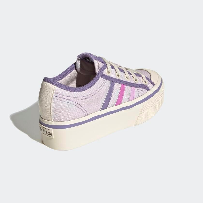 image:imageadidas Originals UnisexChild Nizza PlatformAlmost PinkPulse LilacChalk White