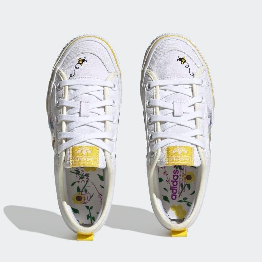 image:imageadidas Originals UnisexChild Nizza PlatformCloud WhiteYellowOff White