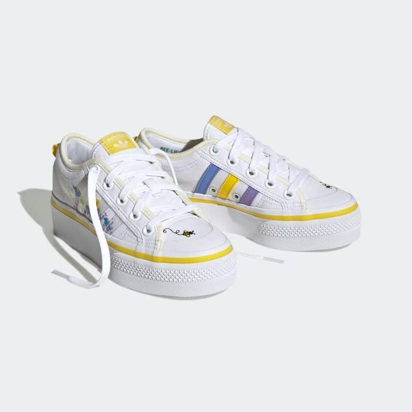 image:imageadidas Originals UnisexChild Nizza PlatformCloud WhiteYellowOff White