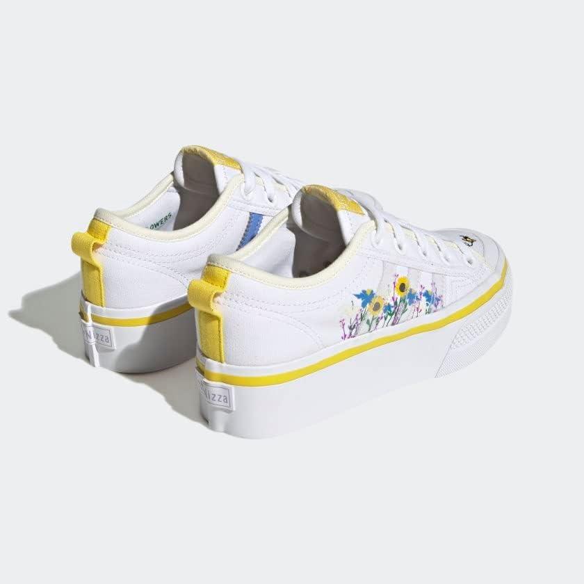 image:imageadidas Originals UnisexChild Nizza PlatformCloud WhiteYellowOff White